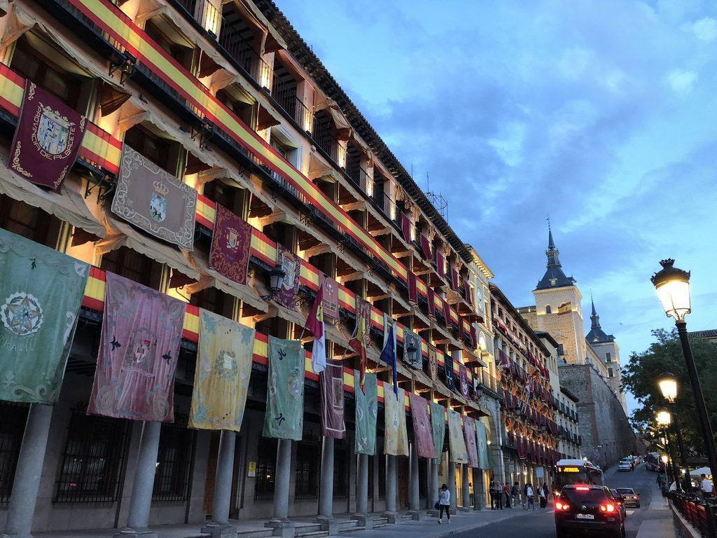 Plaza de Zocodover antes del Corpus