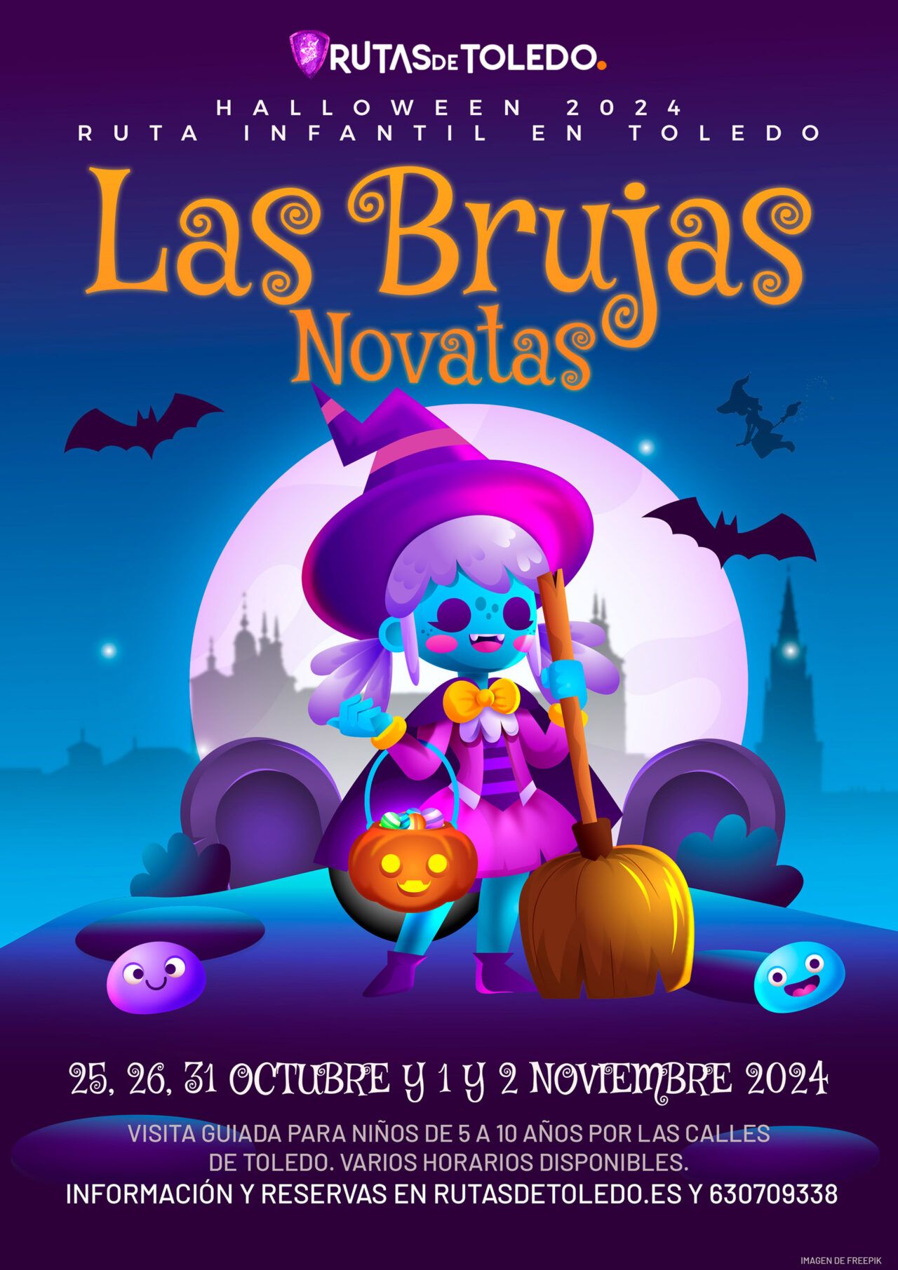 Ruta infantil Halloween 2024 en Toledo: Las Brujas Novatas