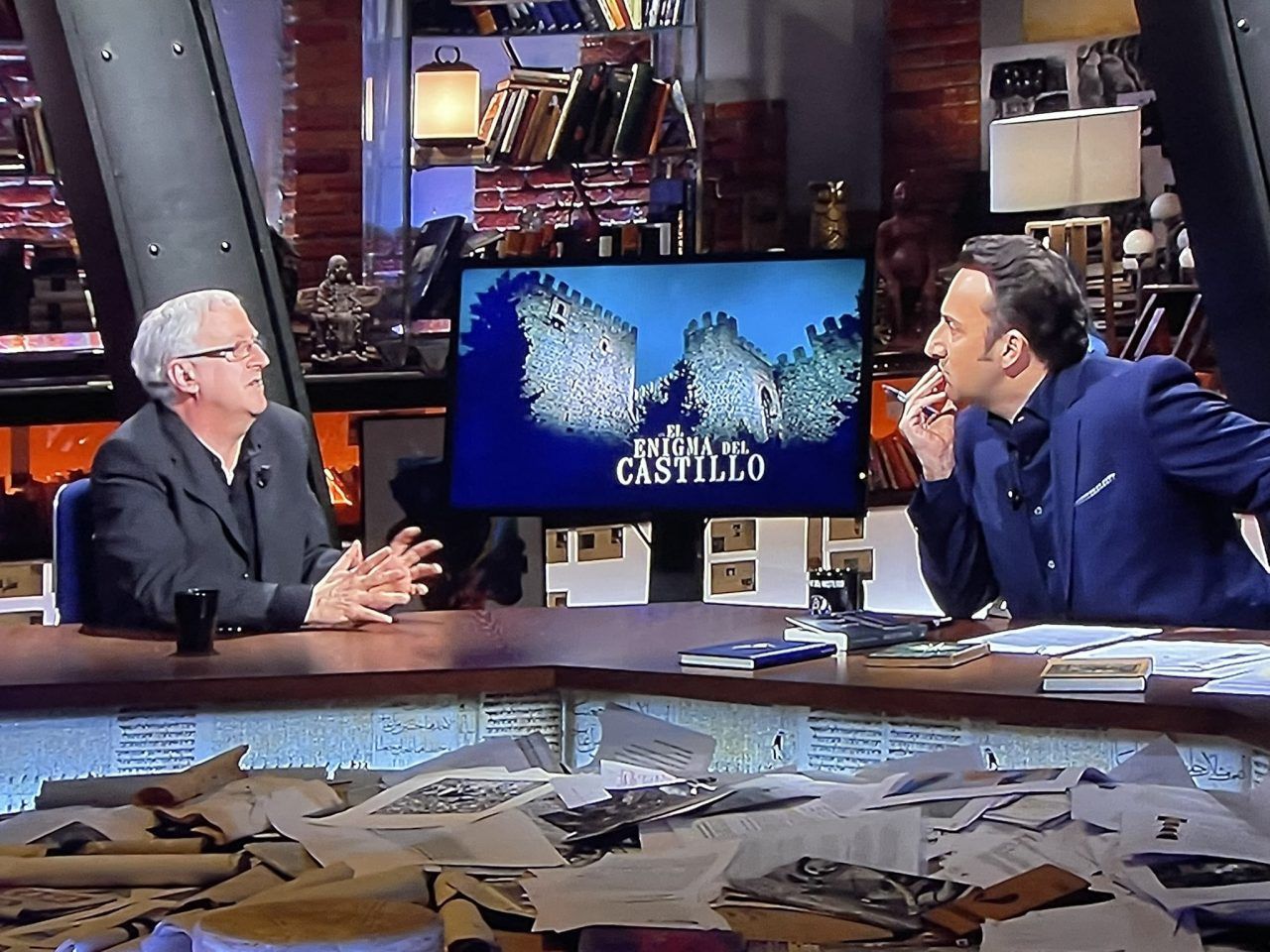 Grabación del programa sobre el Castillo de San Servando en Cuarto Milenio