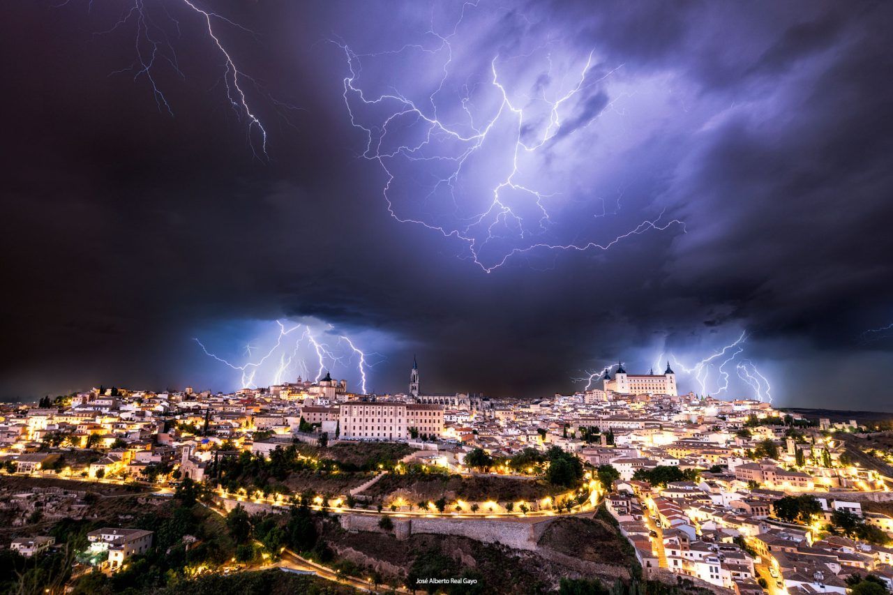 Tormenta sobre Toledo 2023. Foto: José Alberto Real Gayo