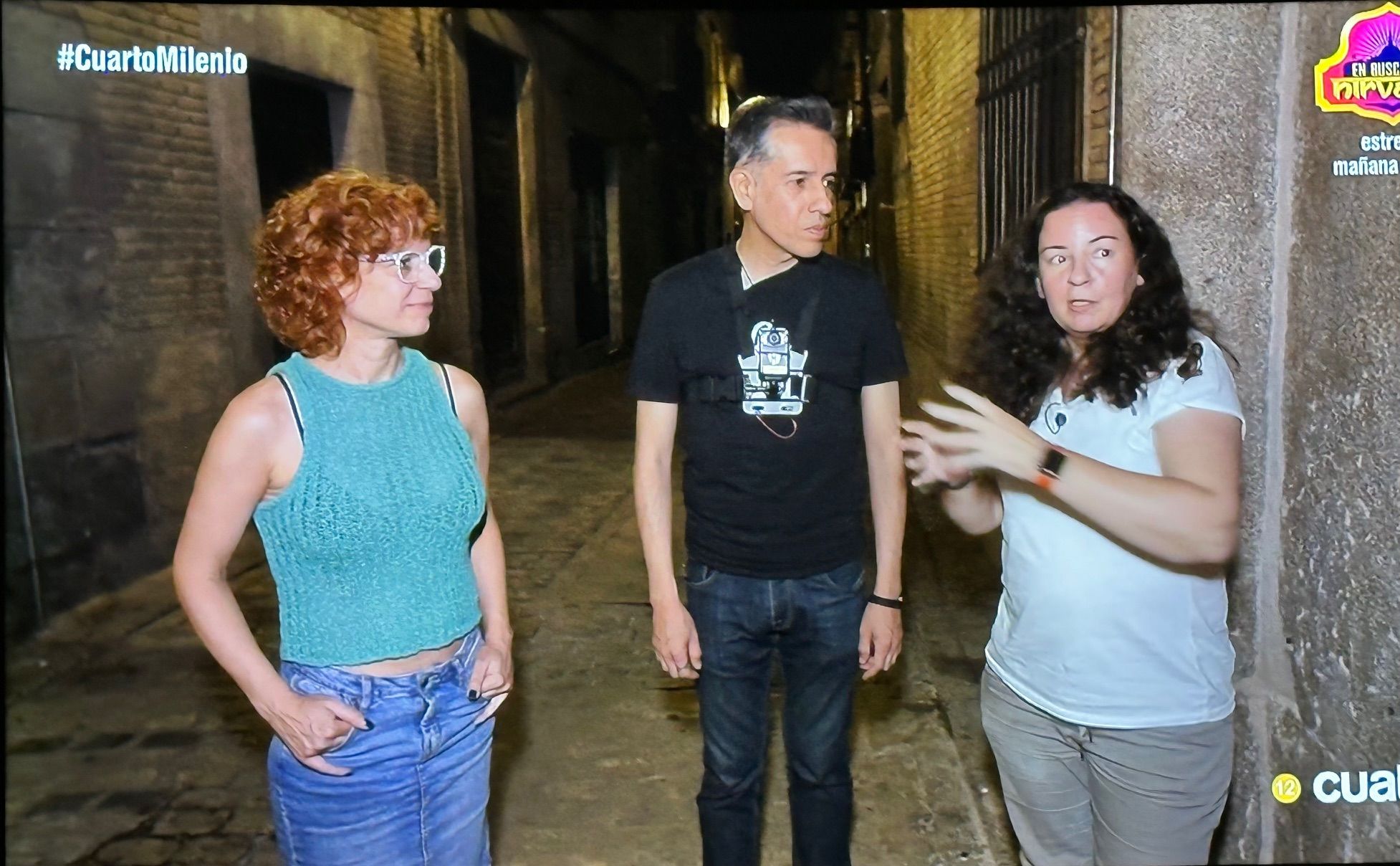 Maricarmen, de La Abadía, con Aldo Linares y Clara Tahoces