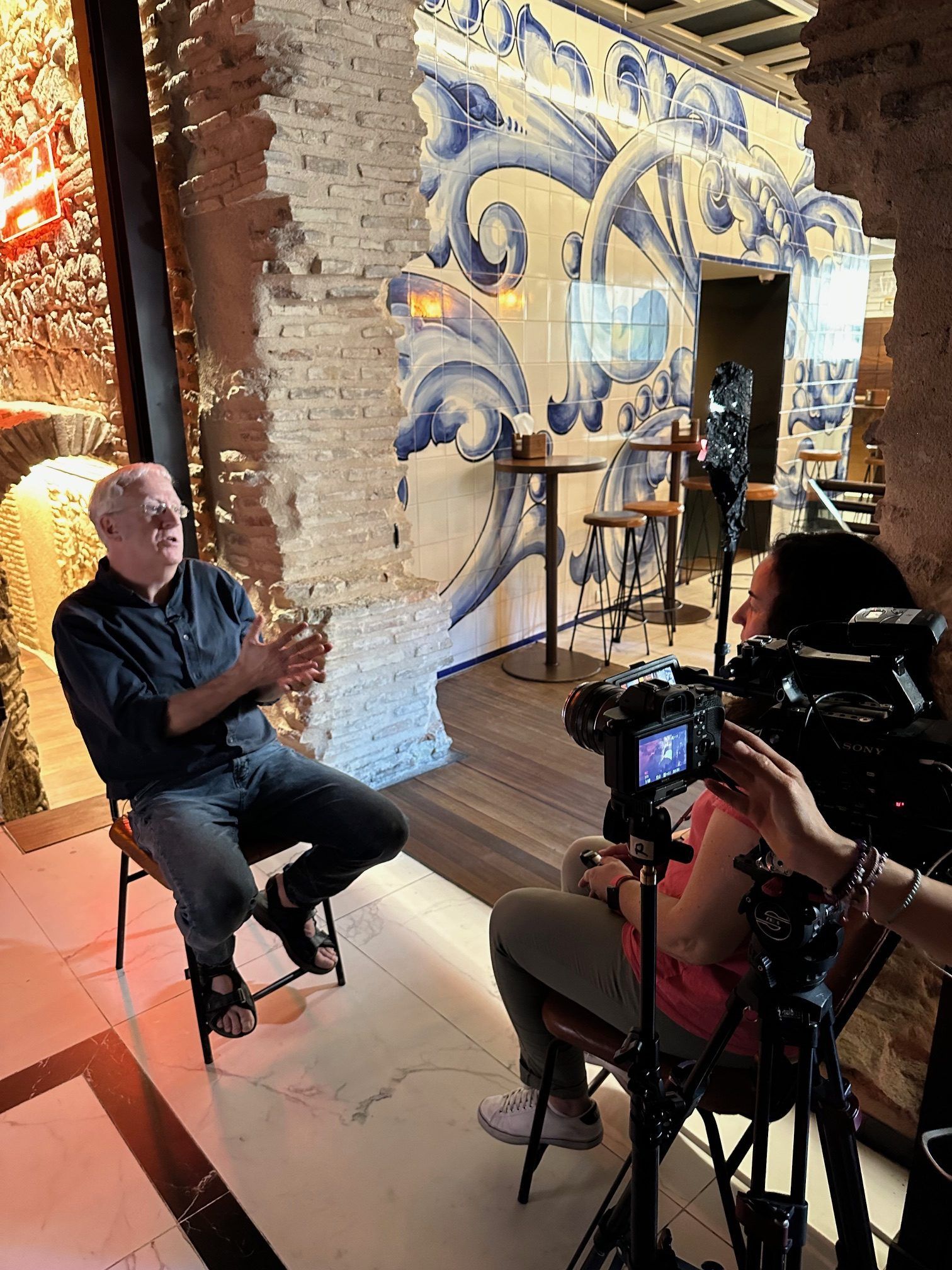 Luis durante la emisión del programa Cuarto Milenio