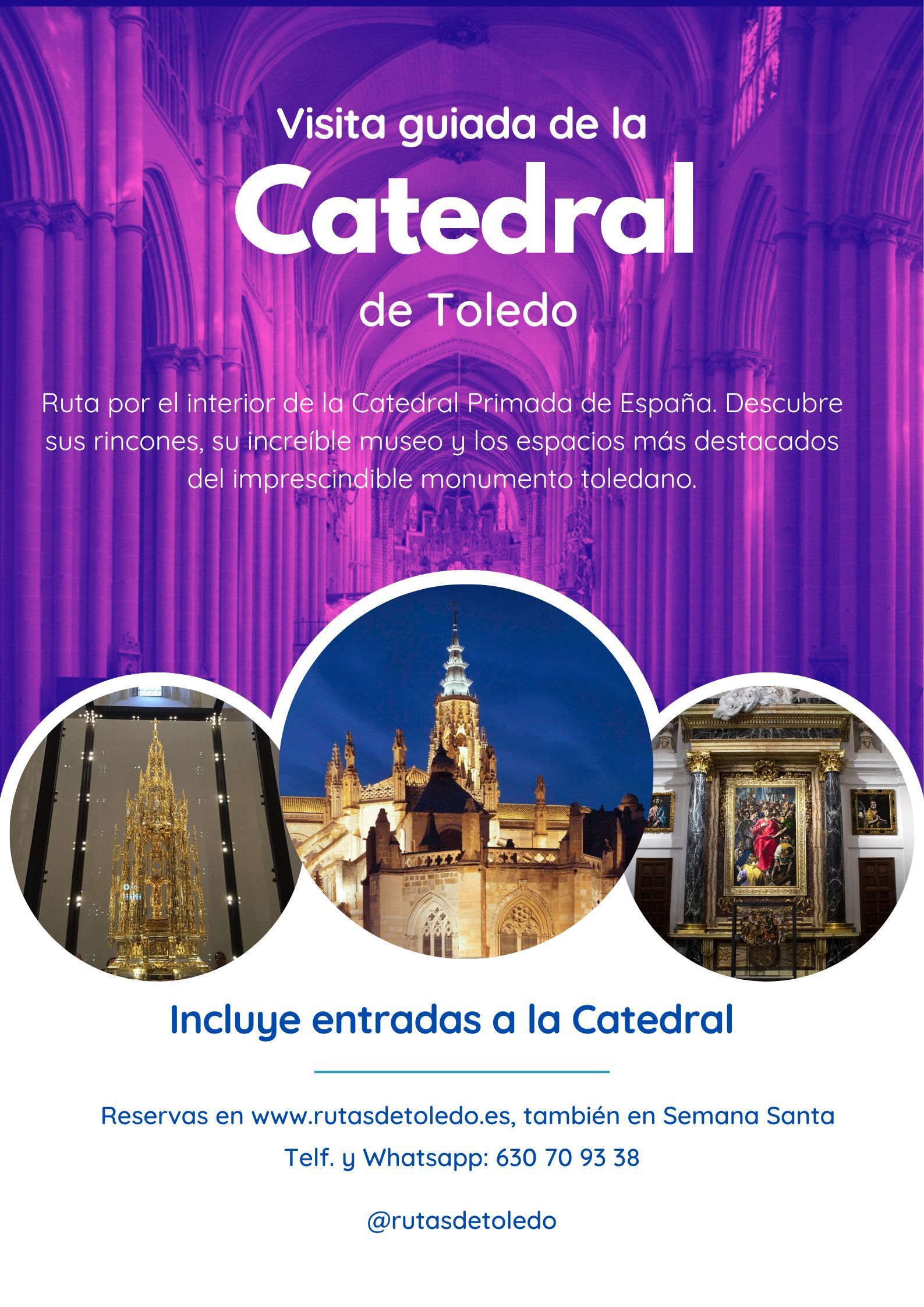 Cartel visita Catedral Toledo