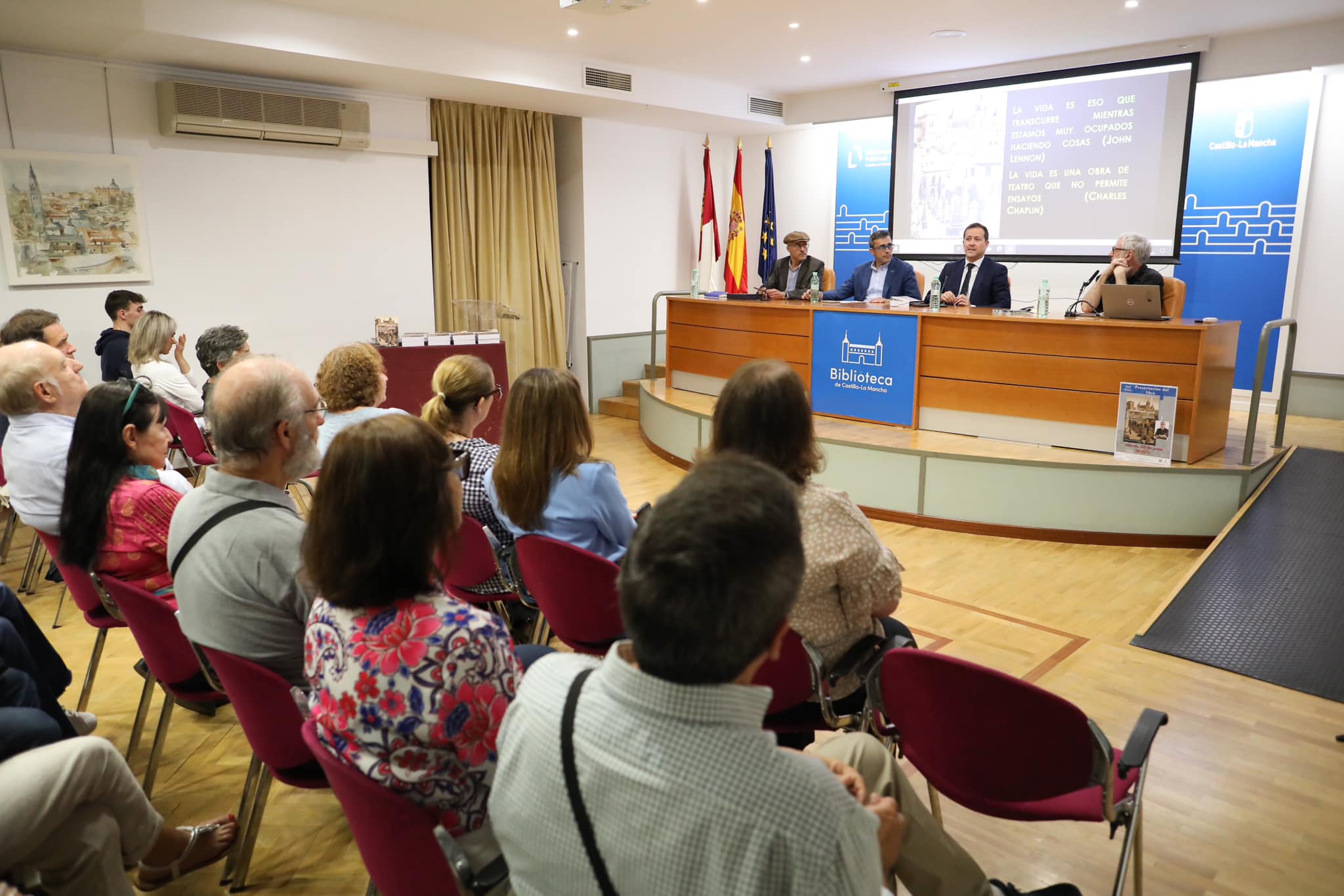 Presentación del libro "Toledo de Tinieblas" el 20/06/24 en la Biblioteca de Castilla-La Mancha. Foto Ayuntamiento de Toledo