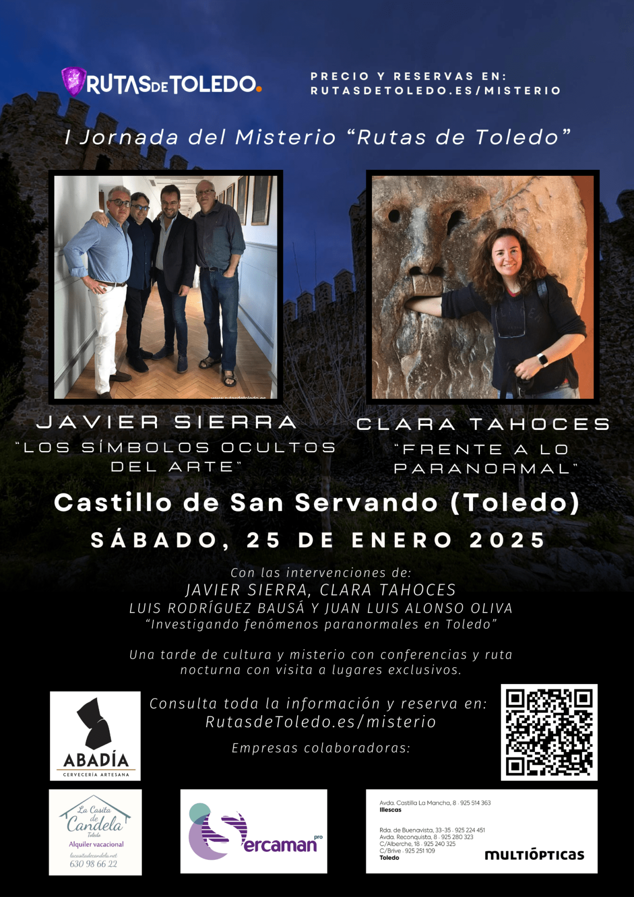 Cartel de la I Jornada de Misterio en Rutas de Toledo