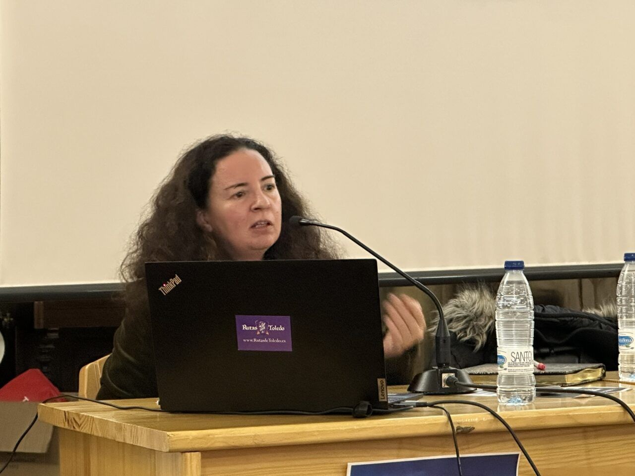 Clara Tahoces en la I Jornada del Misterio Rutas de Toledo el 25/01/25