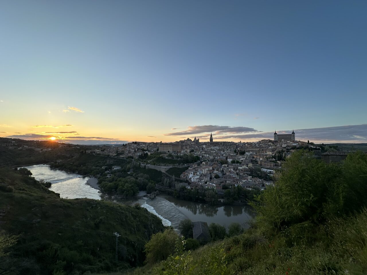 Atardecer en Toledo desde el Valle, abril 2025