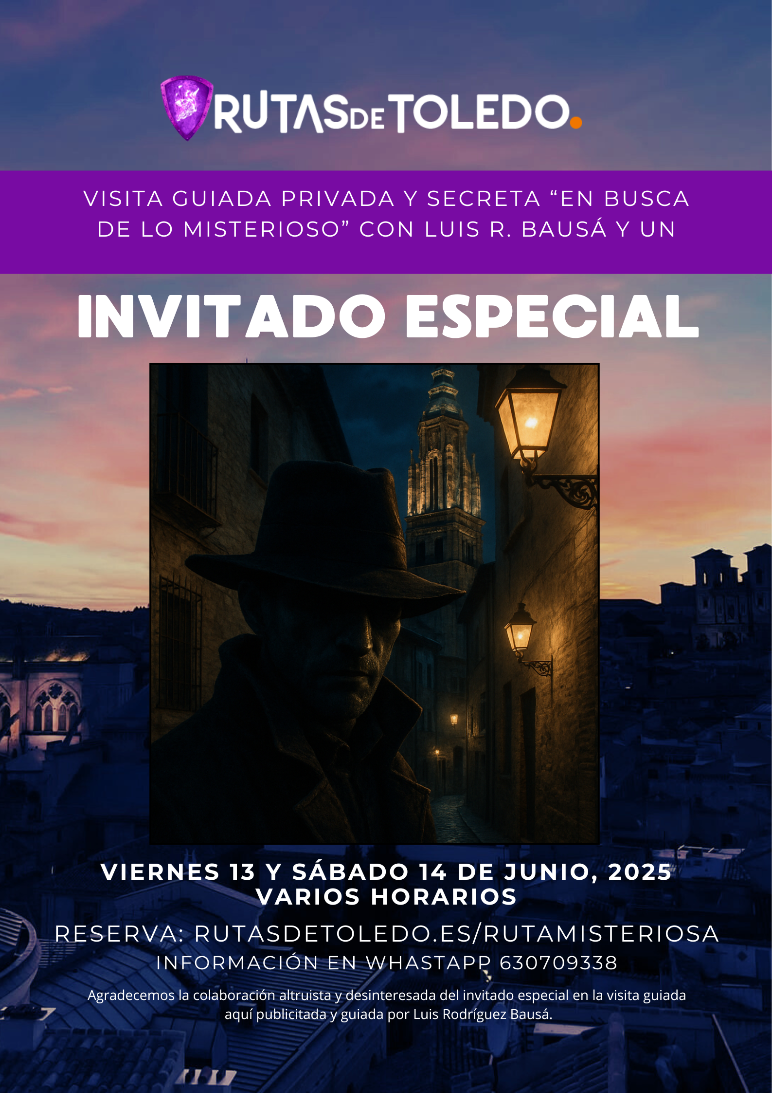 Ruta misteriosa en Toledo junio 2025
