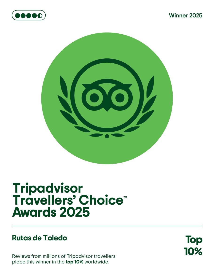 Certificado Tripadvisor Traveller's Choice 2025 - Rutas de Toledo