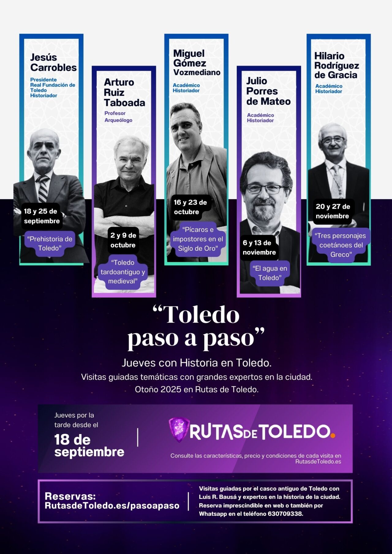 Toledo Paso a Paso. Cartel septiembre 2025