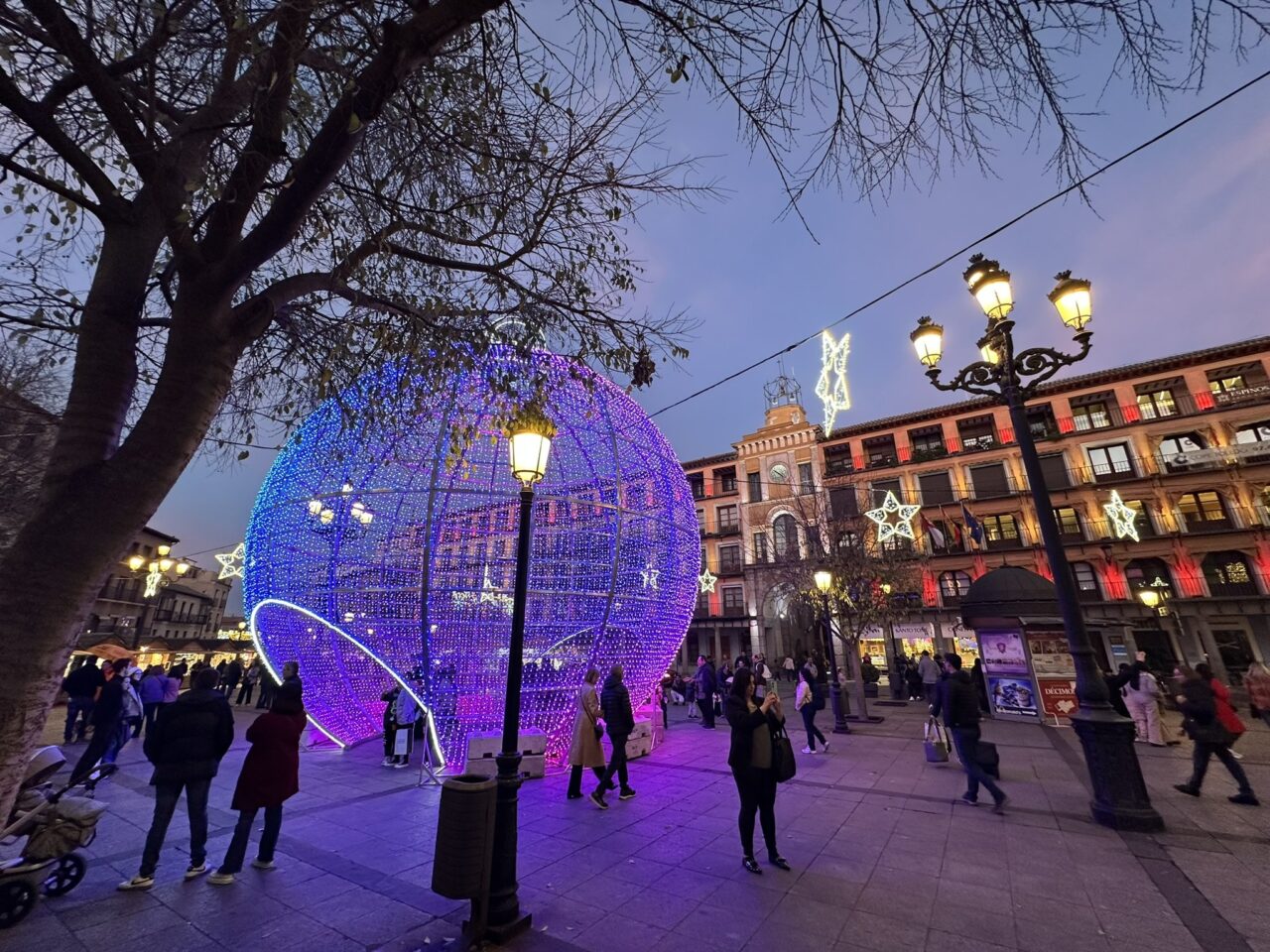 Plaza de Zocodover en la Navidad de 2024