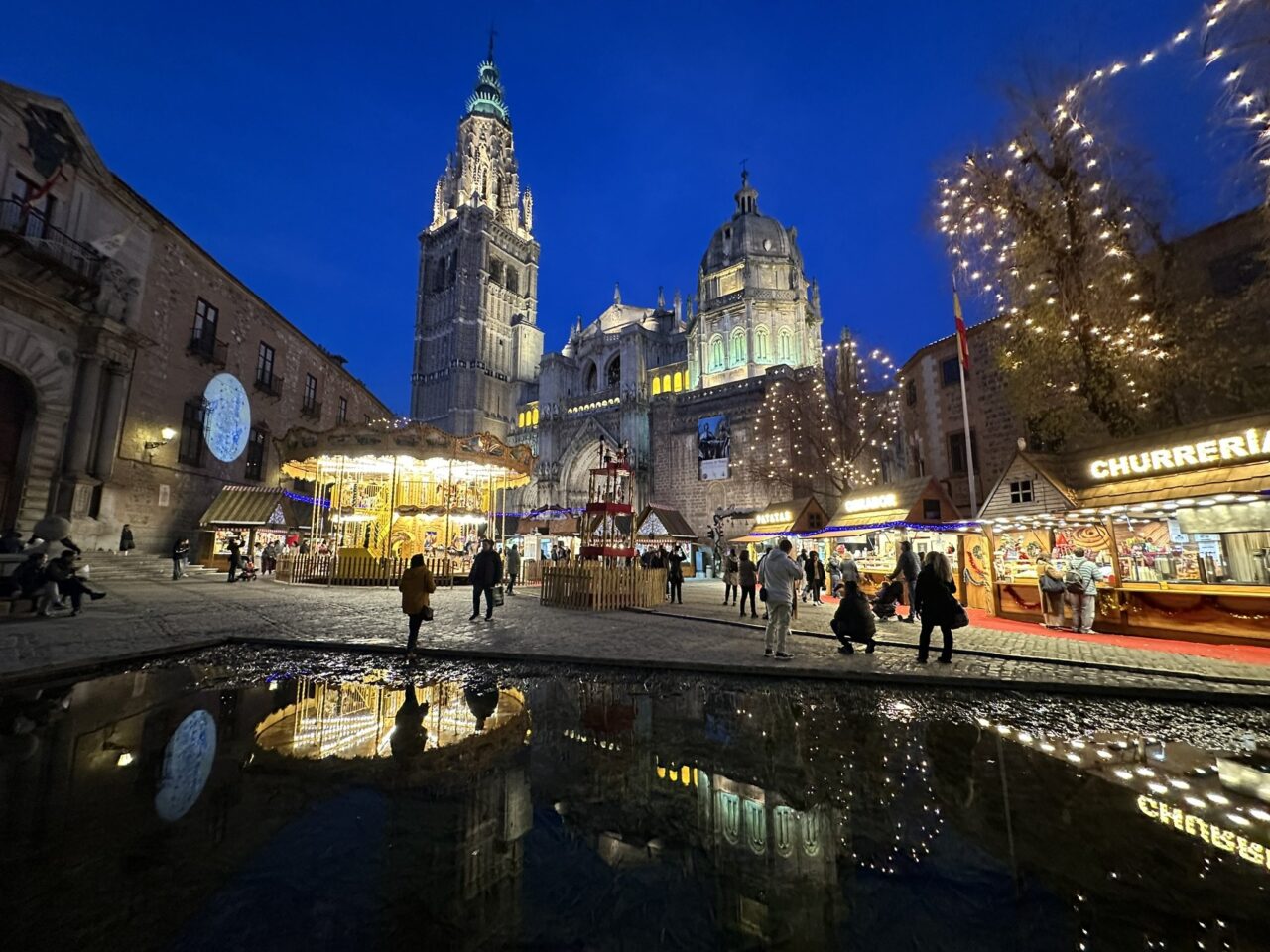 Plaza del Ayuntamiento en la Navidad de 2024